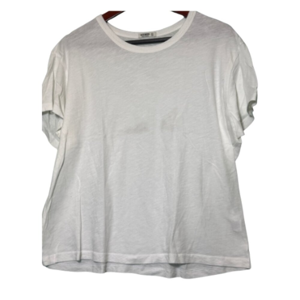 *USED White BUCK MASON Short Sleeve TShirt Size XL (BB1016)